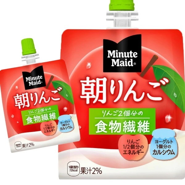 ミニッツメイド 朝リンゴ 180g 24個 （24個×1ケース）
