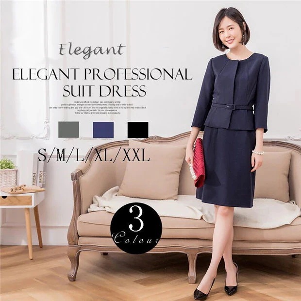 その他メンズファッションその他レディス スーツ 結納 顔合わせ ゲストジャケット＆ワンピース 30代 40代 3点セット着痩せ 学校行事 発表会 オフィスセレモニースーツ 3点セット ジャケット ワン