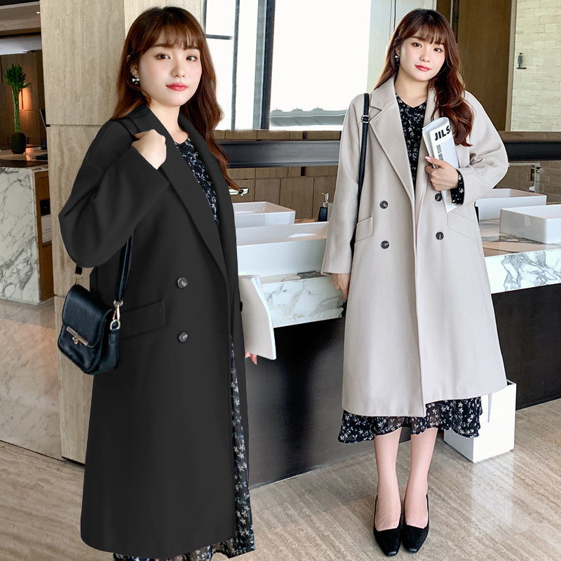 6L 4L 韓国ファッション ワンピース 秋冬 大きいサイズ マタニティ 体型カバー ゆったり 通勤 着痩せ 30代 40代 50代 60代大きいサイズの婦人服の太いMMファッション風衣コートの痩せ 9,810円