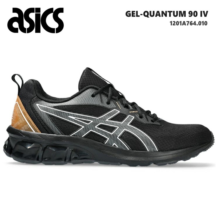 メンズスニーカー ゲル クオンタム 90 IV 1201A764-010 BLACK/BRIGHT SUNSTONE GEL-QUANTUM 90 IV