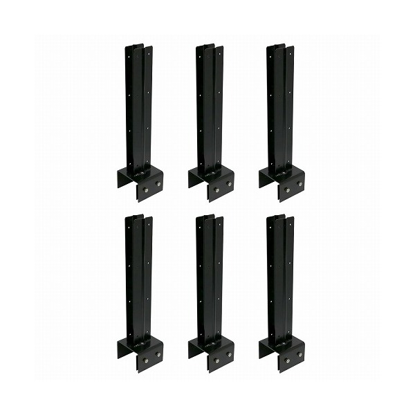 住まいスタイル ラティスフェンス固定金具10cmブロック用(連結用6個) ブラック 6個 S-BF4510J-6P メーカー直送