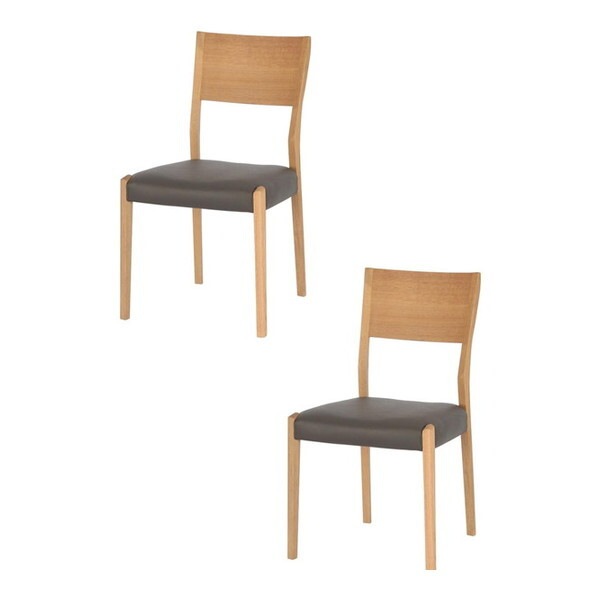 筑波産商 YUME2 106 サイドチェア 2脚 NR/BK メーカー直送