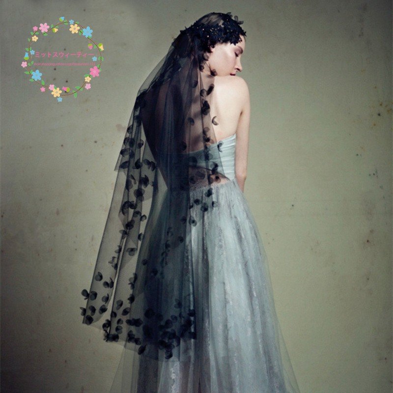 フラワーベール ウエディングベール ブライダル 安い ロングベール 結婚式用ベール チャペルベール 6,667円