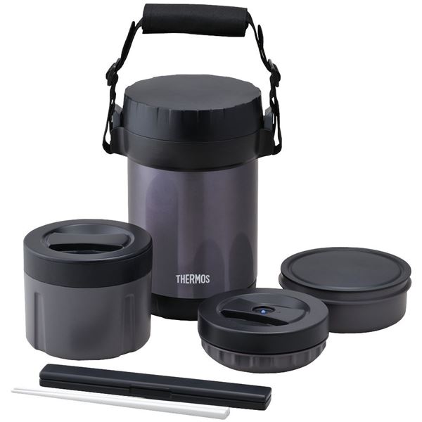 (THERMOS サーモス) ランチジャー/保温弁当箱 (ミッドナイトブルー) 男性向け 大容量 ステンレス