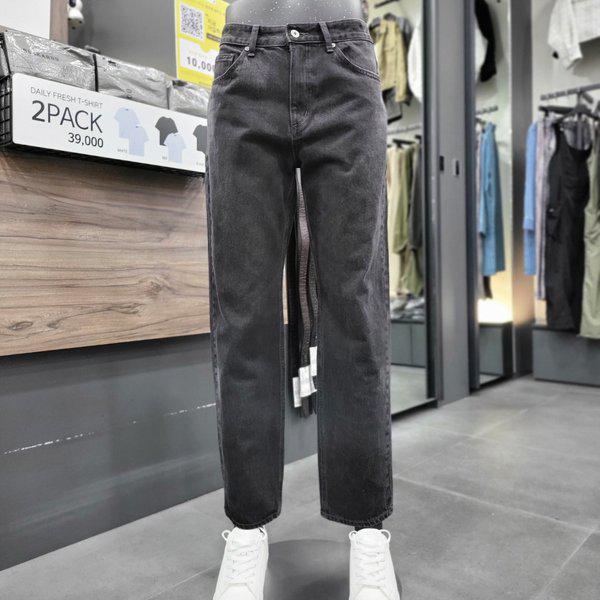男性ストレートBKトーンデニムパンツ-DG