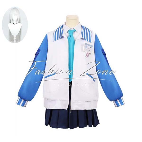 ブルーアーカイブ-Blue Archive- 風 白洲アズサ Shirasu Azusa コスプレ衣装 ウィッグ cosplay ハロウィン 演出服 変装