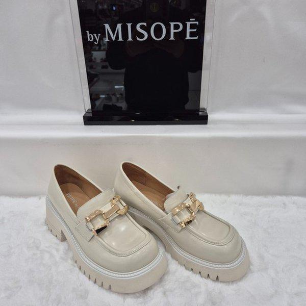 By 女性 デイリー チャンキーソール ローファー 112HT419FS011 IVORY 4 JJ