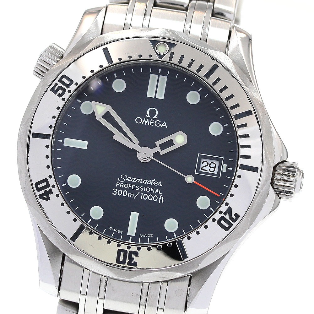 オメガ OMEGA 2562.80 シーマスター300 デイト クォーツ ボーイズ _835270【中古】
