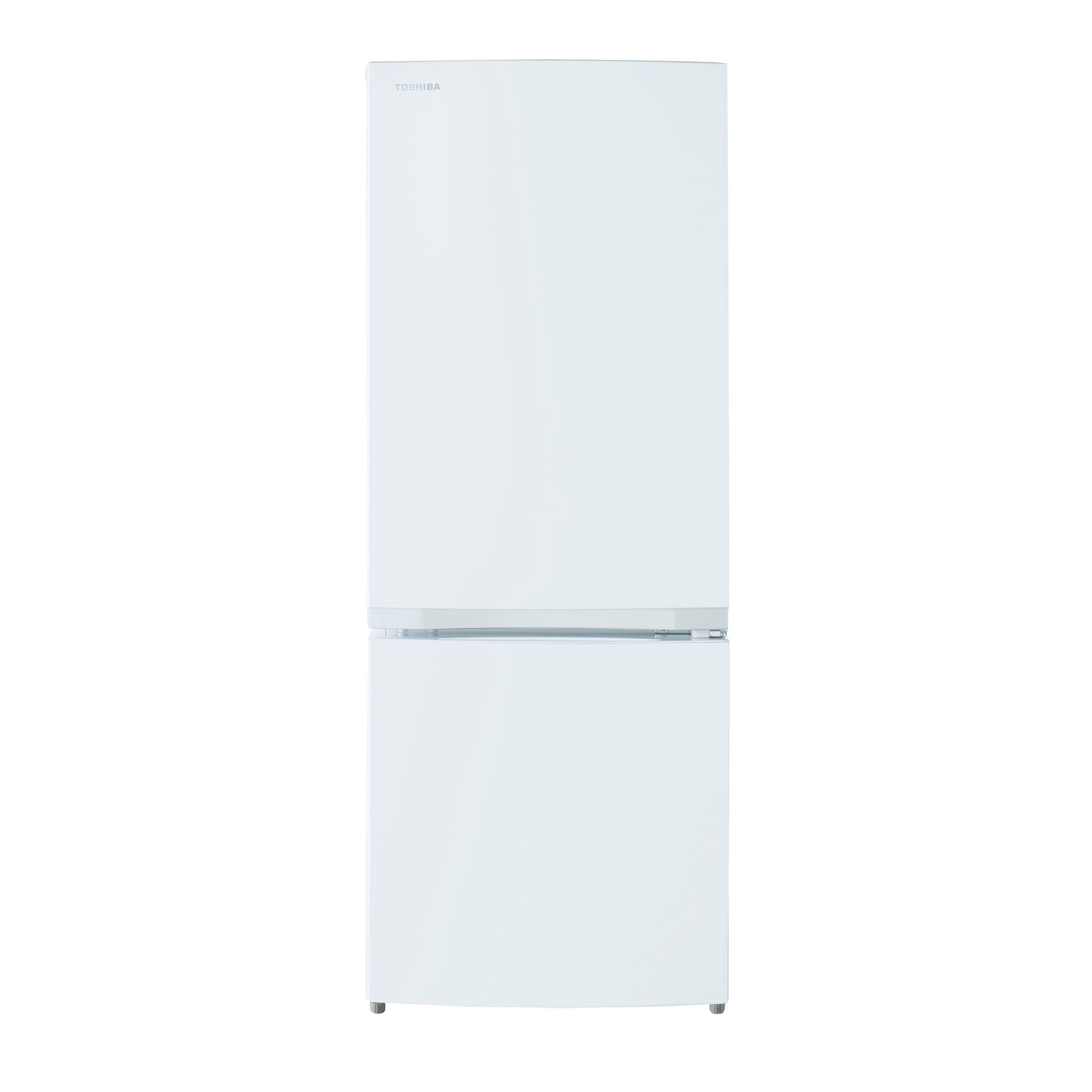 TOSHIBA(東芝) 冷蔵庫 幅47.9 153L GR-W15BZ1(W) 2ドア 自動霜取り 右開きタイプ ひとり暮らし 省スペース 耐熱天板 2025年モデル セミマットホワイト