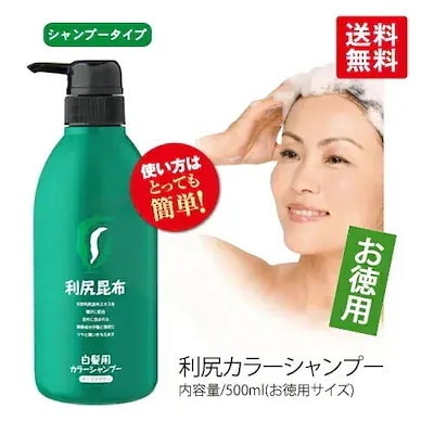 利尻カラーシャンプーA ダークブラウン&コンディショナー 500ml