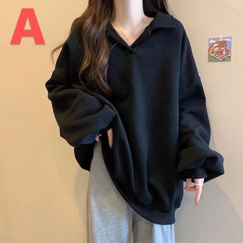 【急速出荷!】トレーナー レディース 秋 大きいサイズ vネック 春秋 秋服 体型カバー 薄い レディーストレーナー オーバーサイズ 長袖 ビッグトレーナー 大人 黒トレーナー ビックトレーナー シン