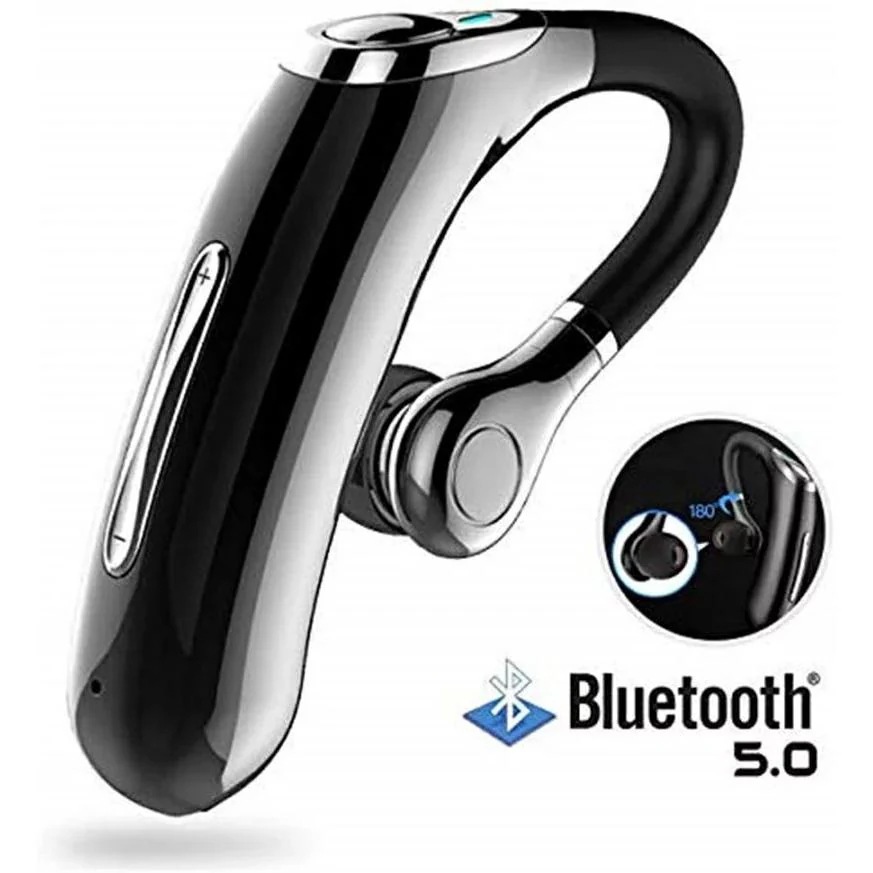 ハンズフ ビジネス イヤホン 超大容量バッテリー長持ち 超長時間通話 快適装着 高音質片耳 ワイヤレスブルートゥースヘッドセット ヘッドセットV5.0 Bluetooth