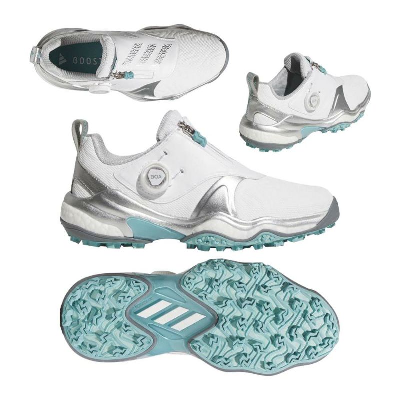 コードカオス25 Boa レディース スパイクレスシューズ JQ7753 ホワイト/ミント 2025