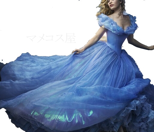シンデレラ ドレス Cinderella コスプレ衣装 プリンセスドレス 結婚式 発表会 文化祭 学園祭 演劇服装 コスチューム ロングドレス シンデレラコスプレ パニエ ロンググローブ カチューシャ