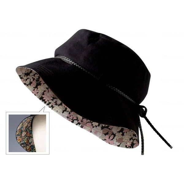 特殊衣料 abonet+JARI ハットフラワー ブラック フリー メーカー直送