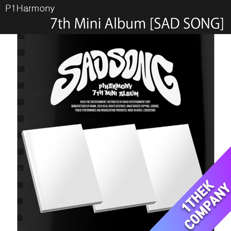 [３種セット]（オンライン特典）P1Harmony 7th Mini Album [SAD SONG]