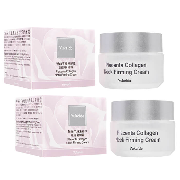 ユケイドー プラセンタコラーゲンネックファーミングクリーム 50g 2本 Placenta Coll