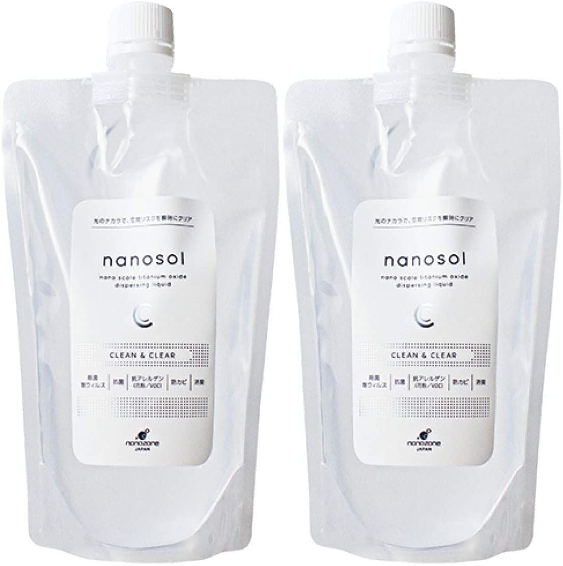 【nanosol CC】ナノソルCC 酸化チタン配合スプレー レフィル 300ml[2個セット]