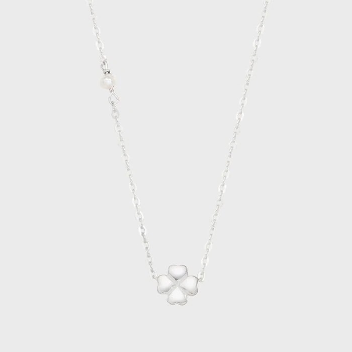 [silver925] clova pearl necklace おしゃれ アイドル愛用ブランド 韓国人気 韓国ファッション