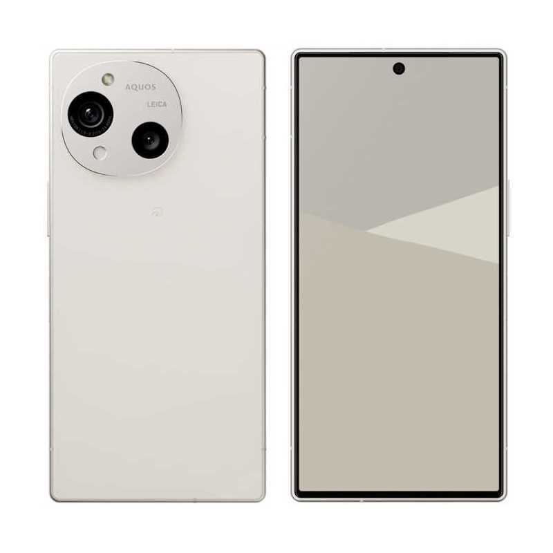 シャープ　SHARP　SIMフリースマートフォン AQUOS R10 / Snapdragon 7 Gen 3 / 6.5インチ 12GB+512GB カシミヤホワイト　SHM31BW