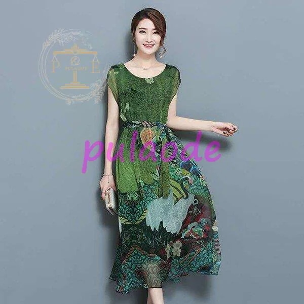 ワンピース レディース 40代 春夏 半袖 きれいめ マキシワンピース ロング丈 花柄 チュニック 大きいサイズ パーティードレス おしゃれ 韓国風 上品 着痩せ 新品 5,258円