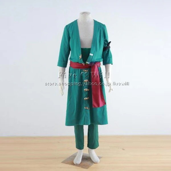 ONE PIECE（ワンピース） 風 海賊王 ロロノアゾロ 風 コスプレ衣装 ウィッグ 大人/子供
