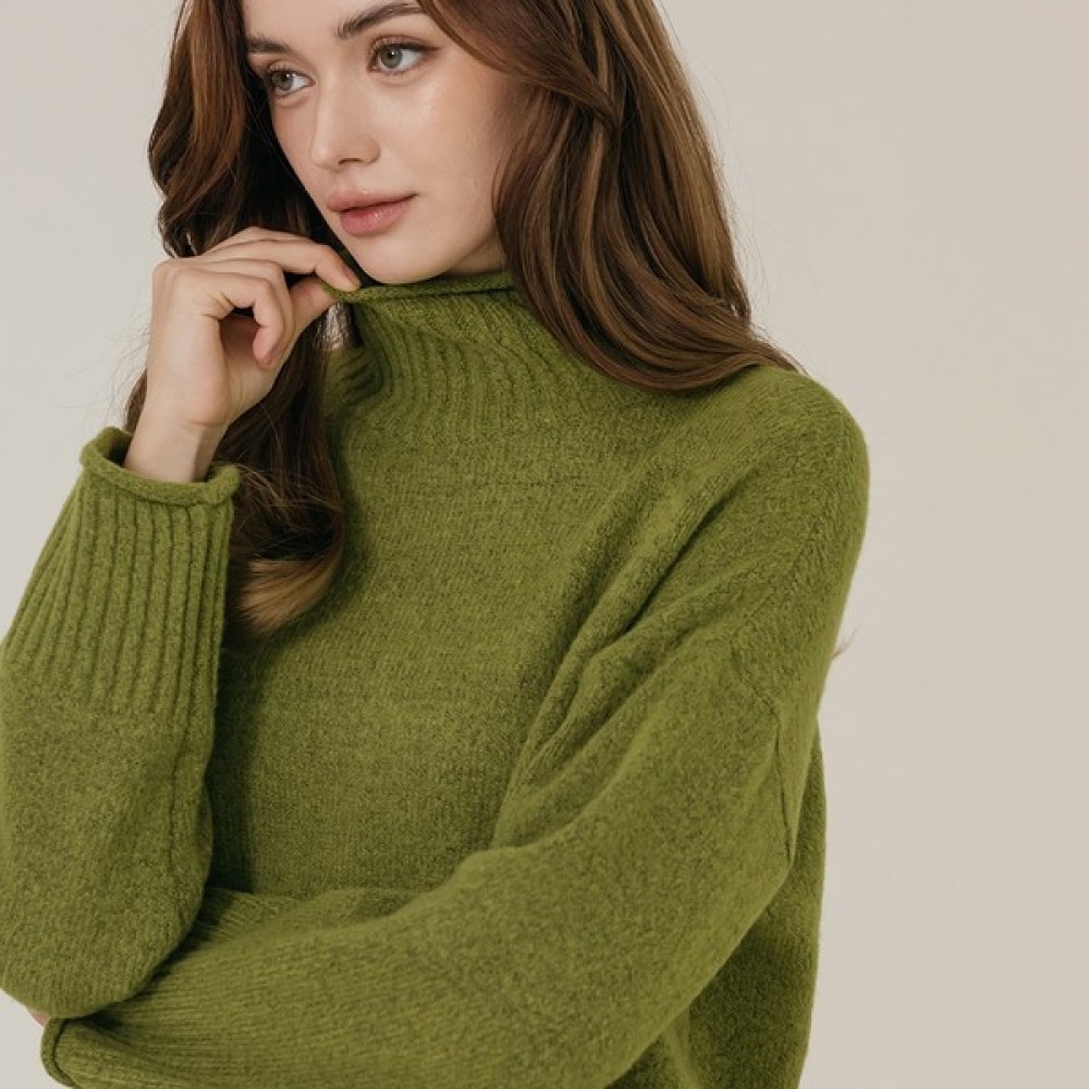 （マックスカルティッジオ）カラールーズコージータートルネックニット