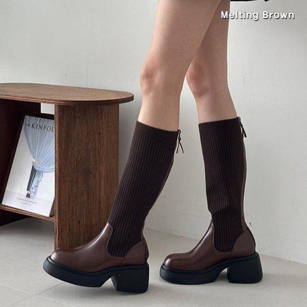 女性スリムロングブーツニットブーツ MT08 9,120円