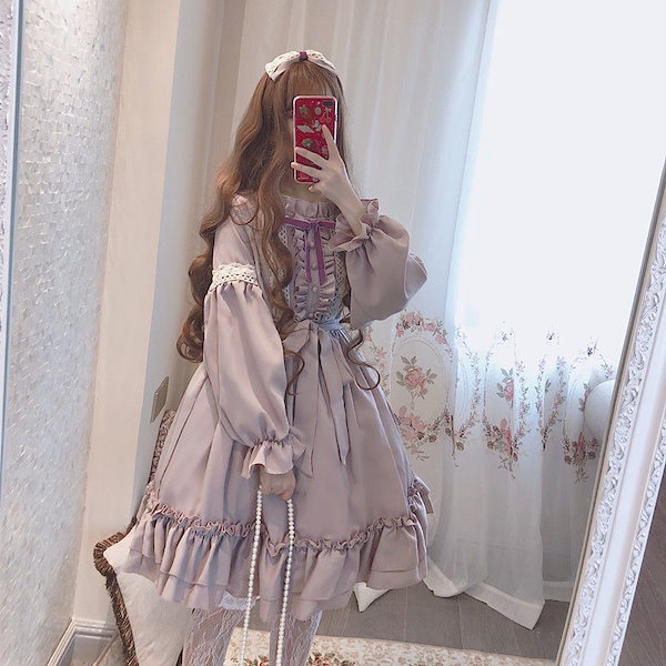 Qoo10] メイド服 ロリータ ロリータスカート ロ