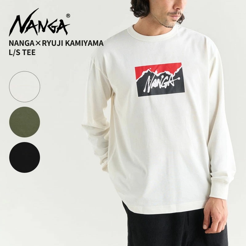 ナンガ Tシャツ ロンT メンズ 長袖Tシャツ レディース NANGA NANGA×神山隆二 ロングスリーブ Tシャツ C2530-1L003Z