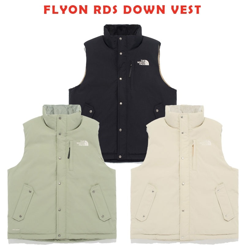 韓国正規品保証 関税負担なし NV1DQ59A FLYON RDS DOWN VEST デイリー 基本 着装 男子 女子 人気 韓国 ファッション 男女共用 アウトドア