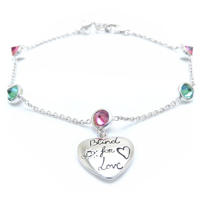 ブラインドフォーラブ ブレスレット キュービックジルコニア #17 シルバー925/294065【中古】