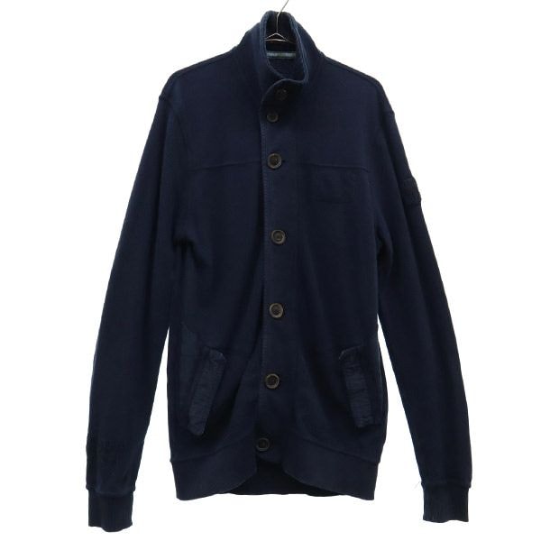 ナパピリ ロゴ刺繍 ジャケット S ネイビー NAPAPIJRI ロゴワッペン メンズ