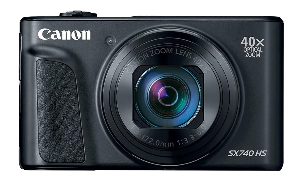 Canon コンパクトデジタルカメラ PowerShot SX740 HS ブラック 光学40倍ズーム/4K動画/Wi-Fi対応 PSSX740HSBK