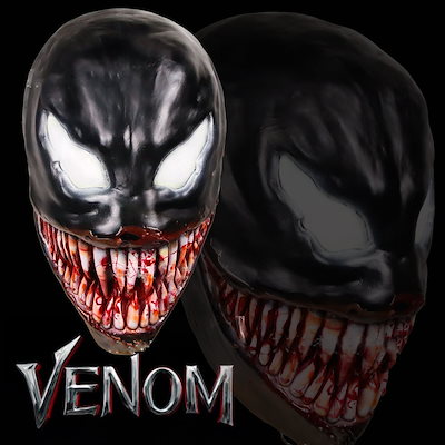 ヴェノムマスク SALE中 ヴェノム マスク 仮面 パーティーVenom 牙 キバ 仮装