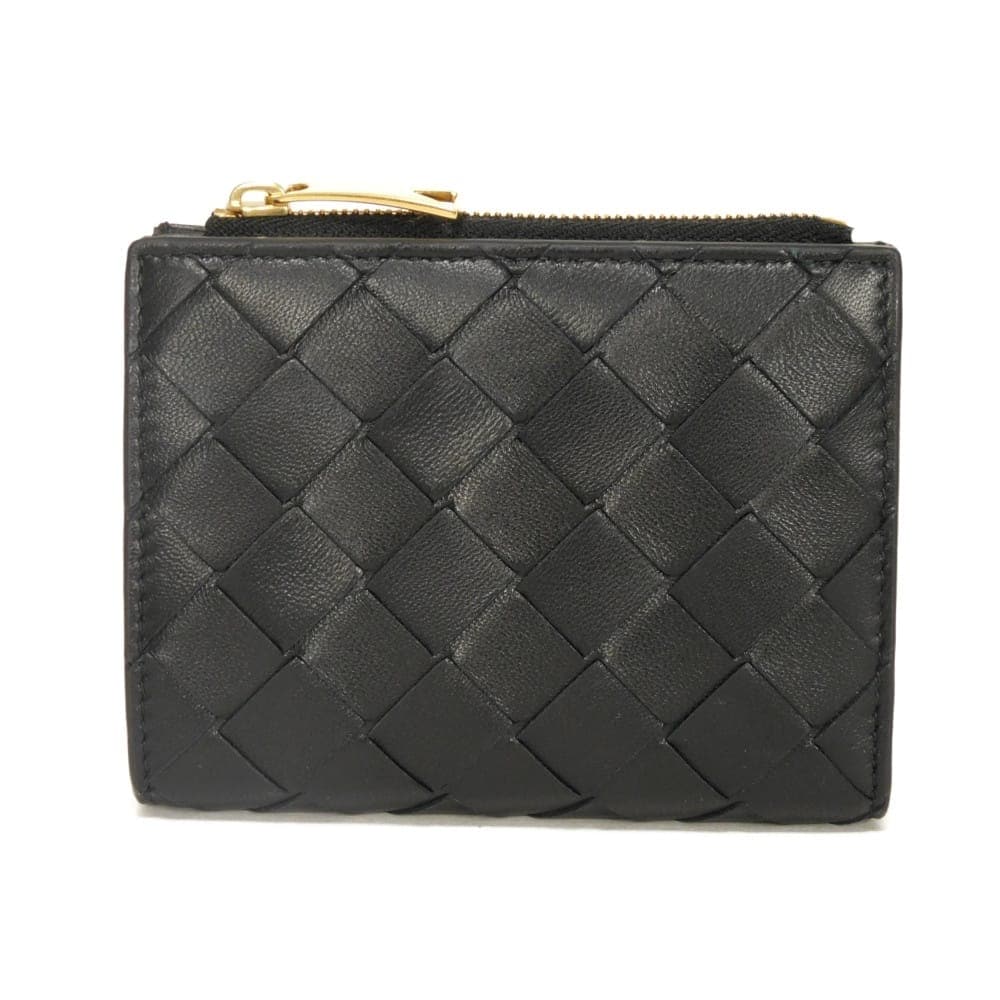 【中古】BOTTEGAVENETA 二つ折り財布 現行 RFID ICチップ 未使用 スモール ウォレット マキシ イントレチャート 742330 VCPP3 8425