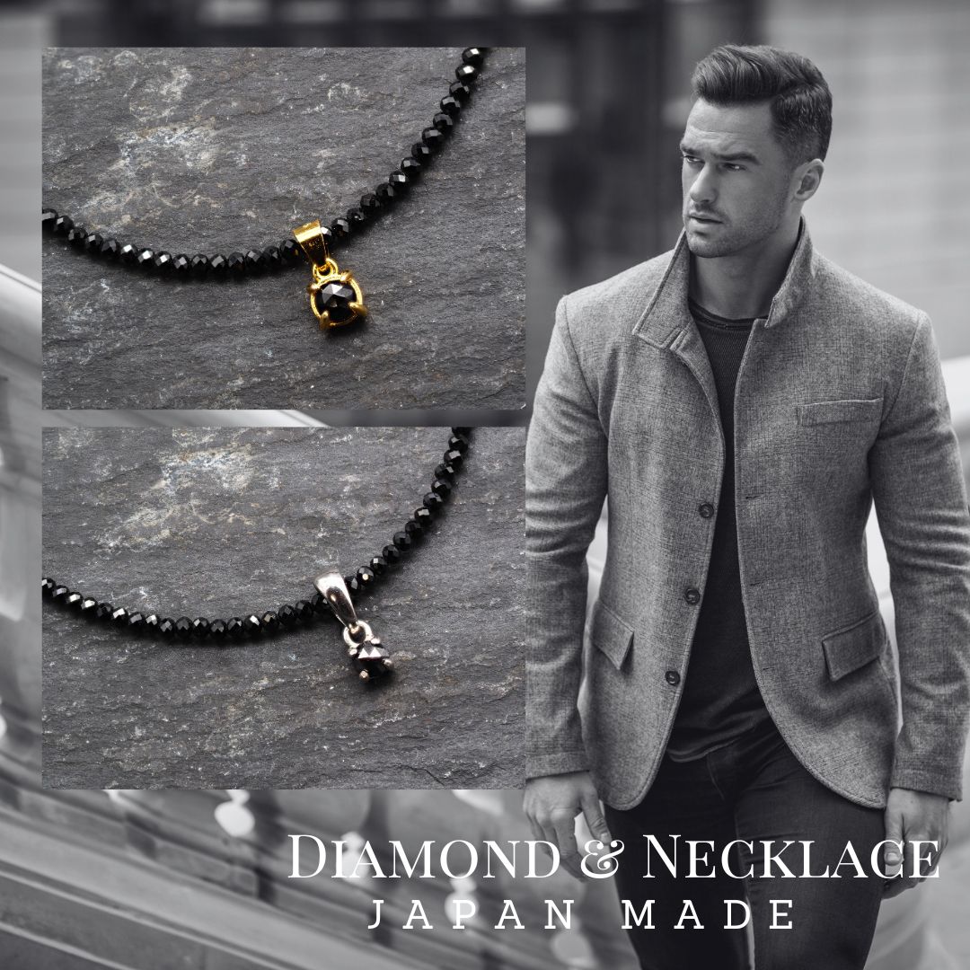 選べる!! 天然石 ブラック ダイヤモンド ネックレス 一粒 18K WG YG ソリティア A ジュエリー ペンダント 誕生日 バレンタイン 宝石 貴金属 ジュエリー 冠婚葬祭 セミフォーマル