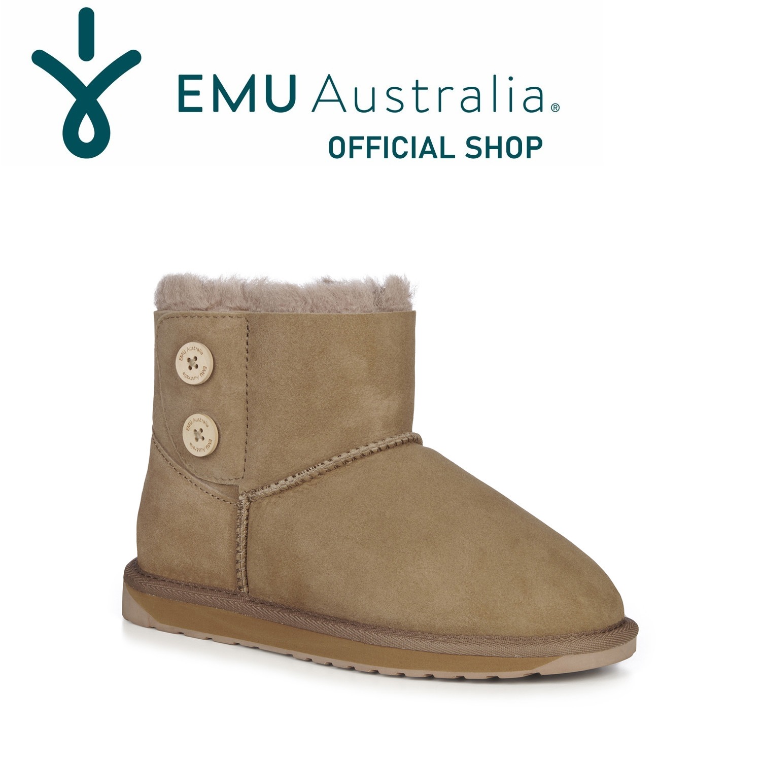 【公式】EMU Australia エミュ Piction ショート ミドル ブーツ 撥水 シープスキン ムートン ファー 防寒 撥水 レディース メンズ 秋 冬 正規 送料無料