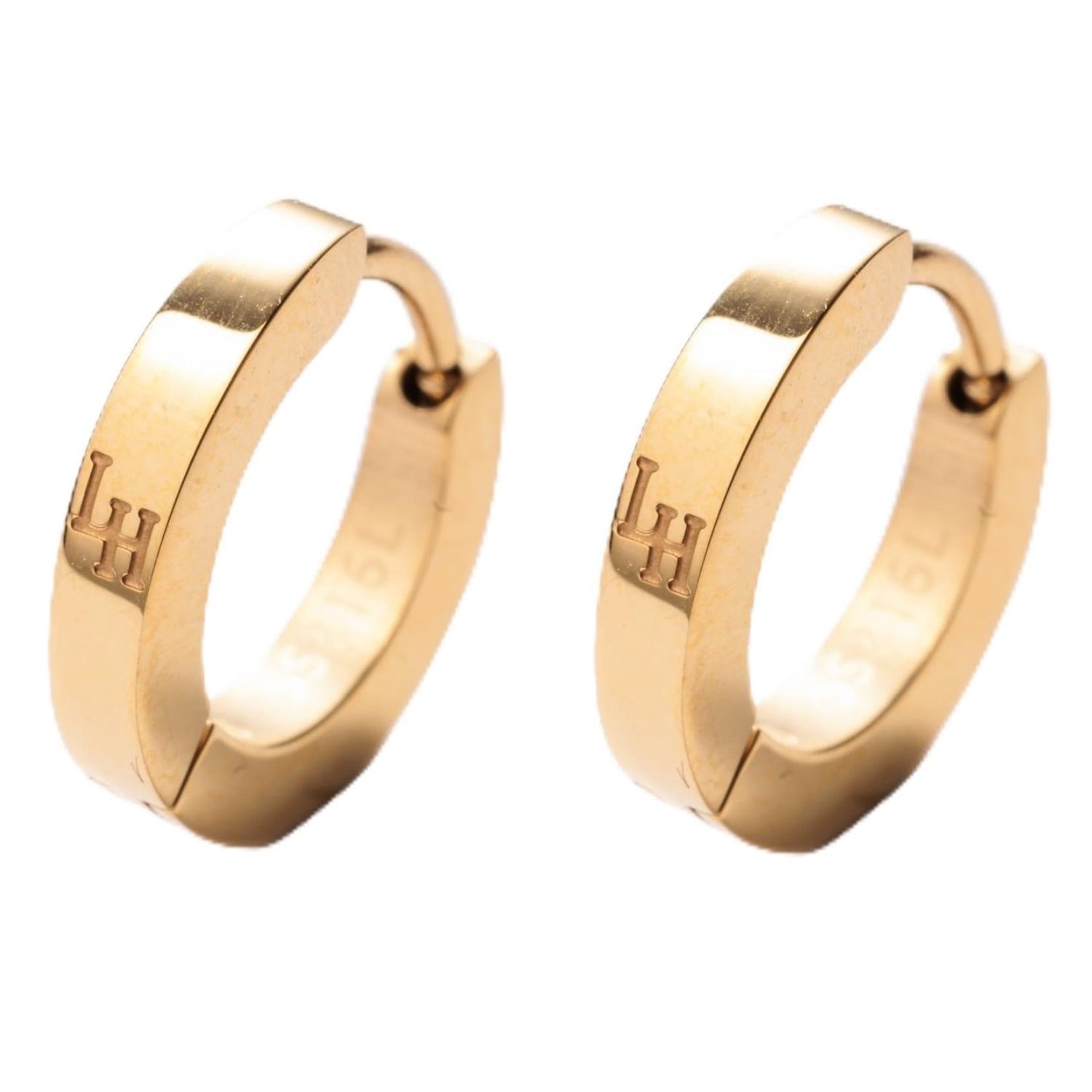 新品 正規品 ピアス シングル 片耳 フープ ゴールド LHMP006NYG サージカルステンレス メンズ 男性 ギフト プレゼント おすすめ 誕生日 クリスマス バレンタイン お祝い