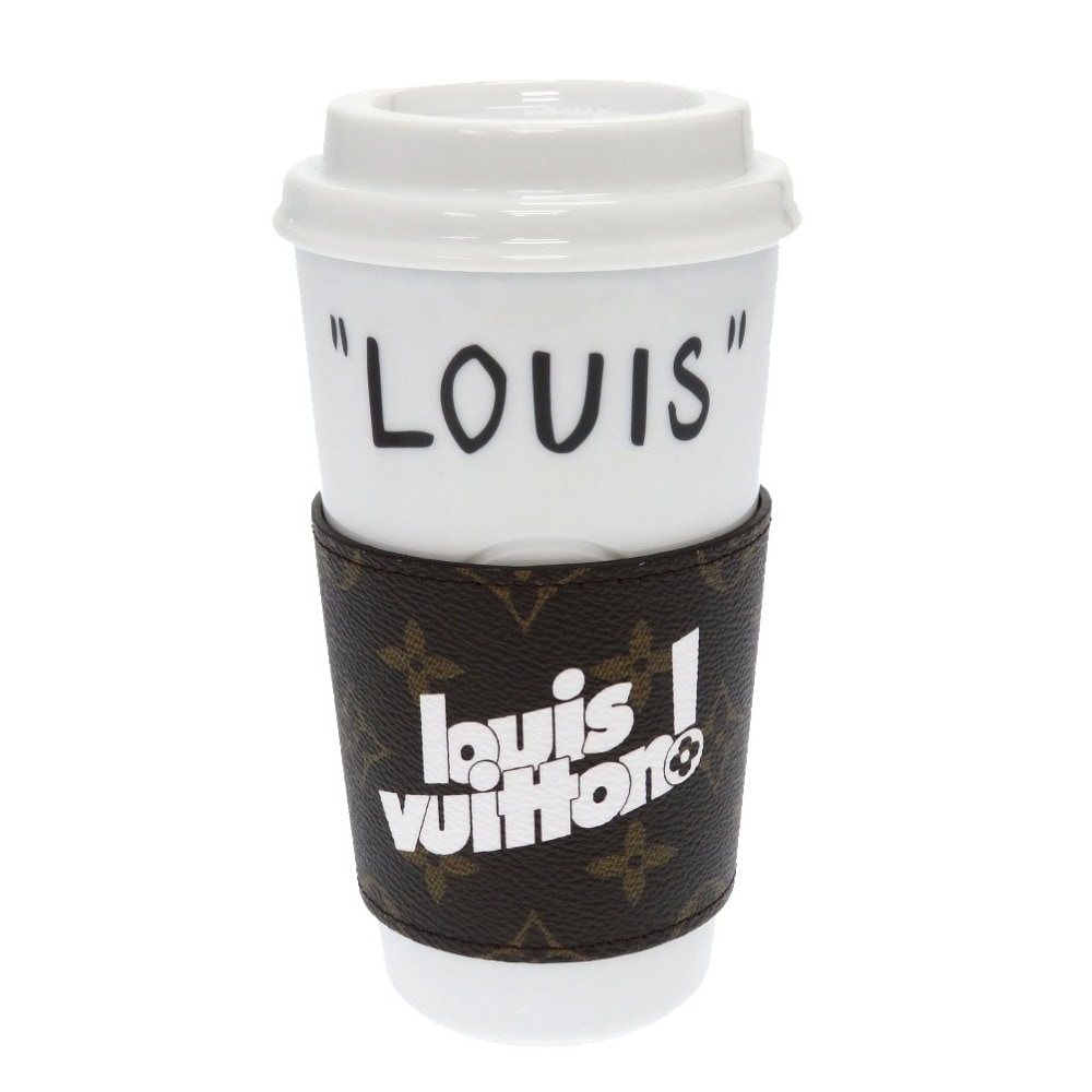 未使用品 カップ ルイ タンブラー モノグラム GI0653 食器 モノグラムキャンバス/陶器 ホワイト LV 0029【中古】 ユニセックス