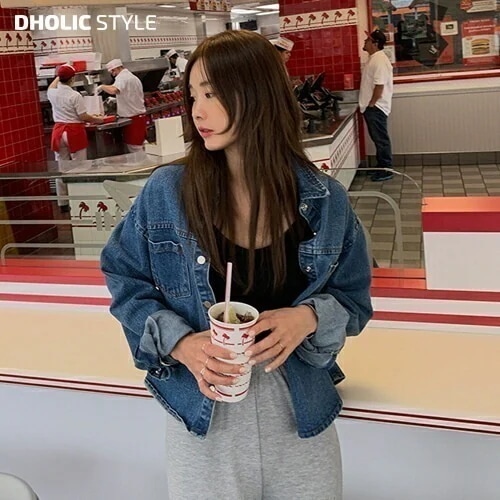 ツーポケデニムカラージャケット・p575479