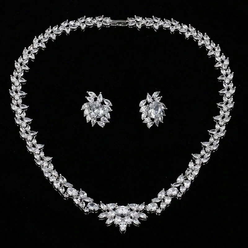 5 ウエディング ネックレスセット 花嫁 ウェディング 結婚式 発表会 披露宴 ブライダル パーティー 二次会 ステージ ドレス ネックレス