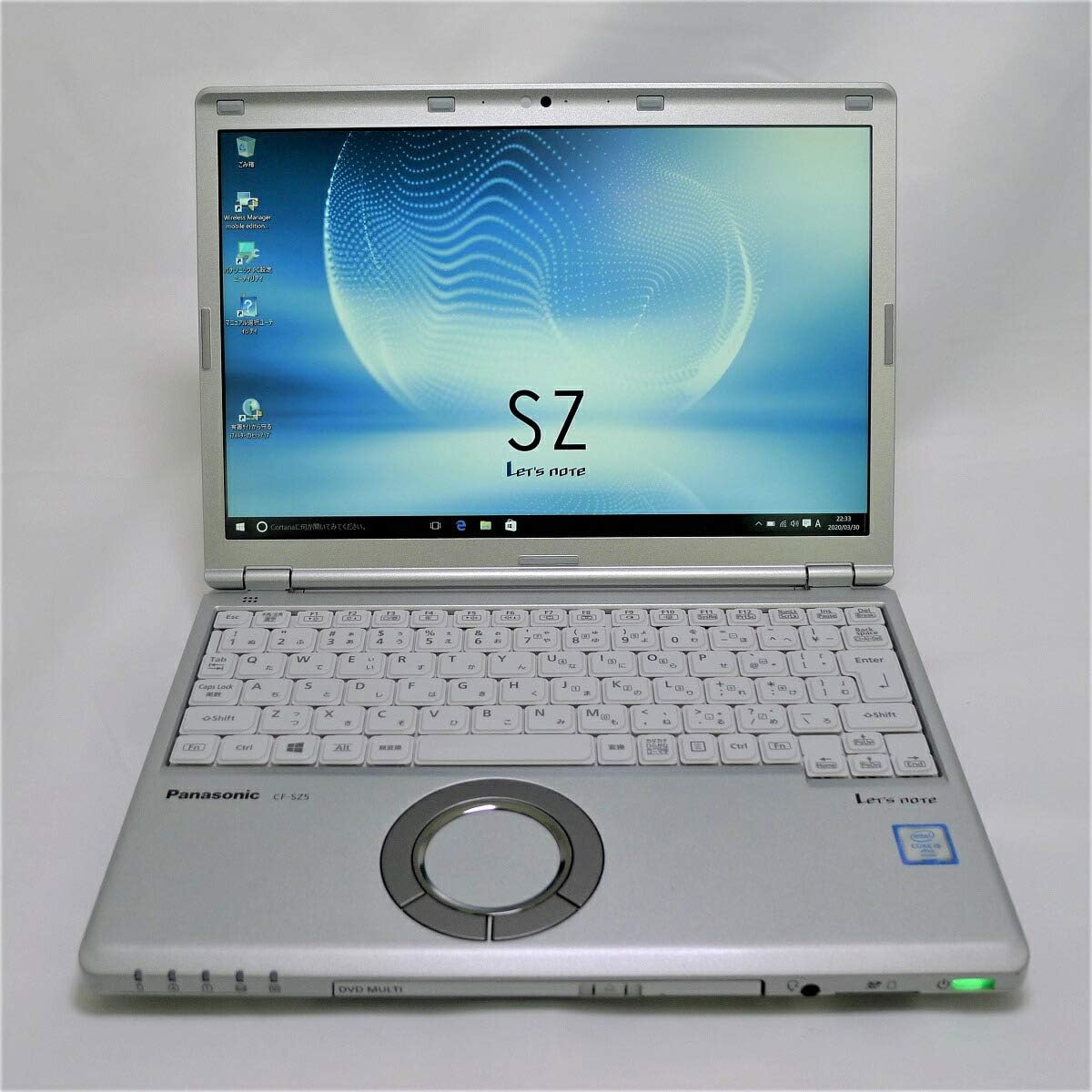 超軽量Let s noteレッツノート CF-SZ5 / Core i5 6300U2.4GHz / メモリ:8GB / SSD:256GB /12.1インチ / DVDマルチ Office/パソコン