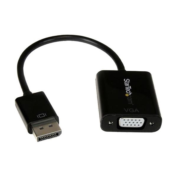 （まとめ）StarTech DisplayPort1.2-VGA変換アダプタ 19201200 ブラック DP2VGA3 1個2セット