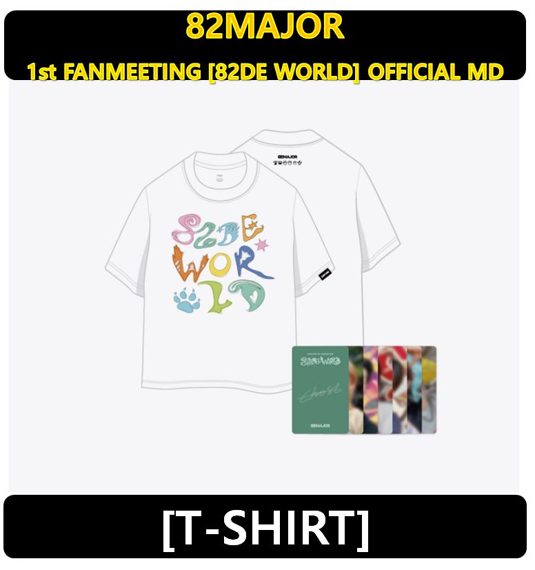 【82MAJOR】 - [T-SHIRT] 1st FANMEETING [82DE WORLD] OFFICIAL MD