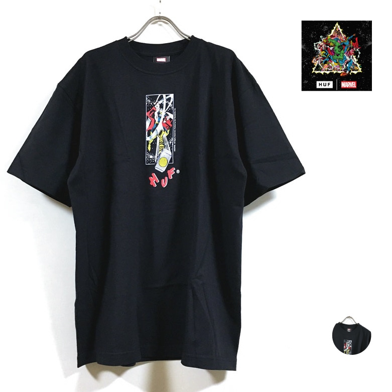 HUF ハフ AVENGERS アベンジャーズ コラボ HAMMER TIME 半袖 Tシャツ メンズ 送料無料 5,948円