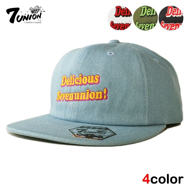 セブンユニオン ストラップバックキャップ 帽子 メンズ レディース デニム フリーサイズ