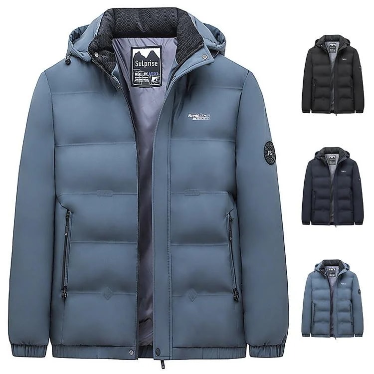 メンズ 中綿ジャケット キルティングジャケット 中綿コート ショート フード付き 冬物 秋冬 ビジネス 防寒 暖か 通勤