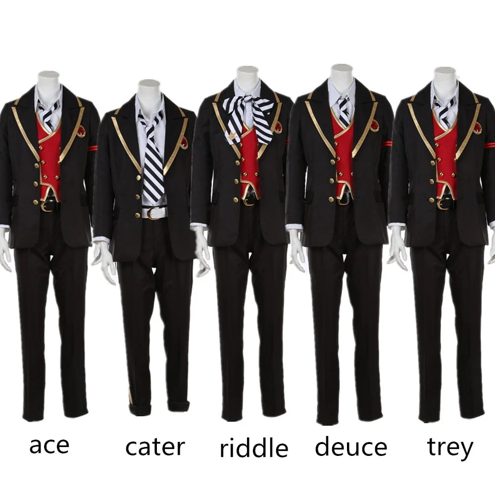 ツイステ ハーツラビュル寮 Ace Cater Deuce Riddle Trey コスプレ衣装 コスチューム
