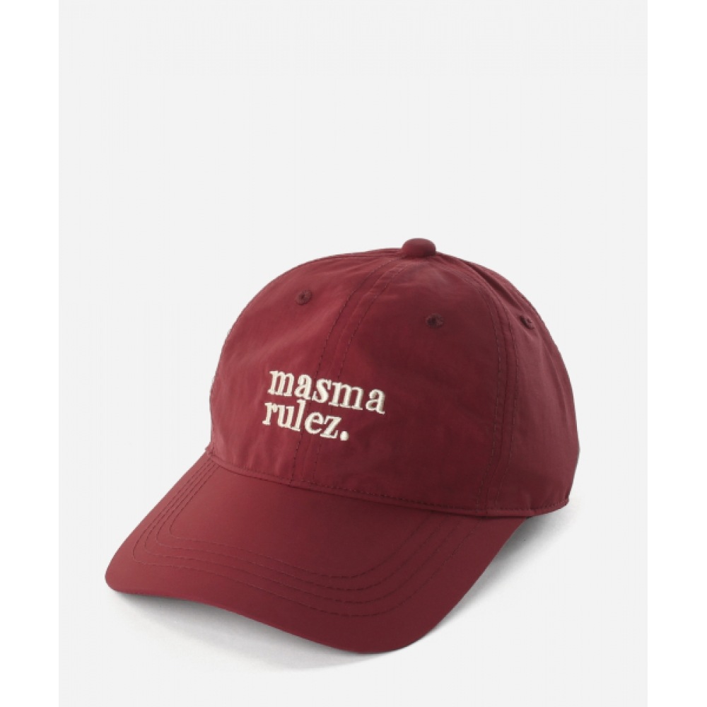 マスマルーレス MSMRZ ロゴボールキャップ-バーガンディー